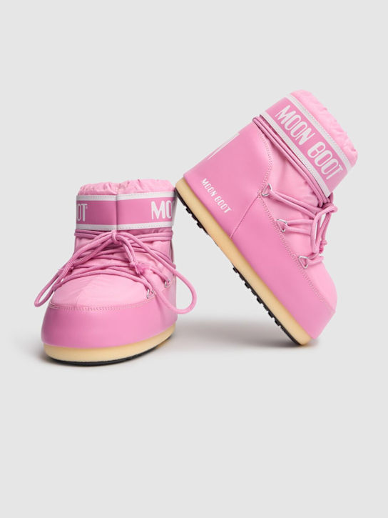 Moon Boot: Low Icon nylon moon boots - Pink - women_2 | Luisa Via Roma