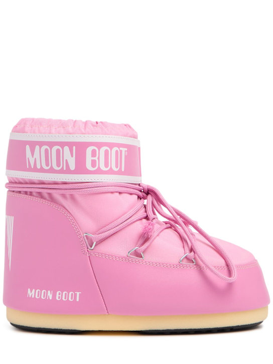 Moon Boot: Low Icon nylon moon boots - Pink - women_0 | Luisa Via Roma