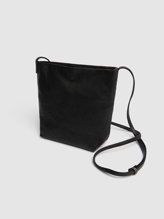 Ann Demeulemeester: Mini soft leather shoulder bag - men_1 | Luisa Via Roma