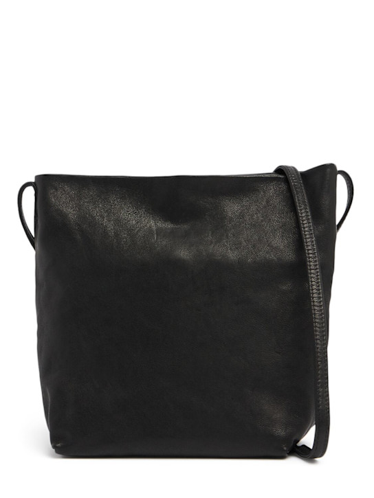 Ann Demeulemeester: Mini soft leather shoulder bag - men_0 | Luisa Via Roma