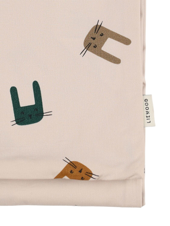 Liewood: Bunny print organic cotton bed set - Multicolor - kids-girls_1 | Luisa Via Roma