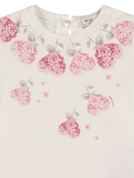 Monnalisa: T-shirt e leggings in jersey di cotone con stampa - kids-girls_1 | Luisa Via Roma