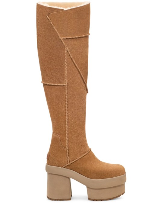 Ugg: 100mm New Heights Platform Xtra boots - women_0 | Luisa Via Roma