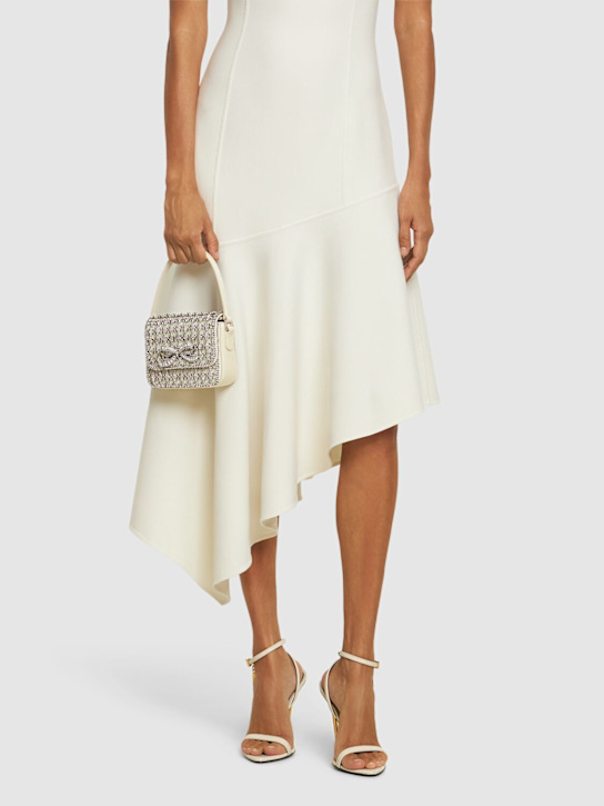 Self-portrait: Micro chainmail crystal top handle bag - women_1 | Luisa Via Roma