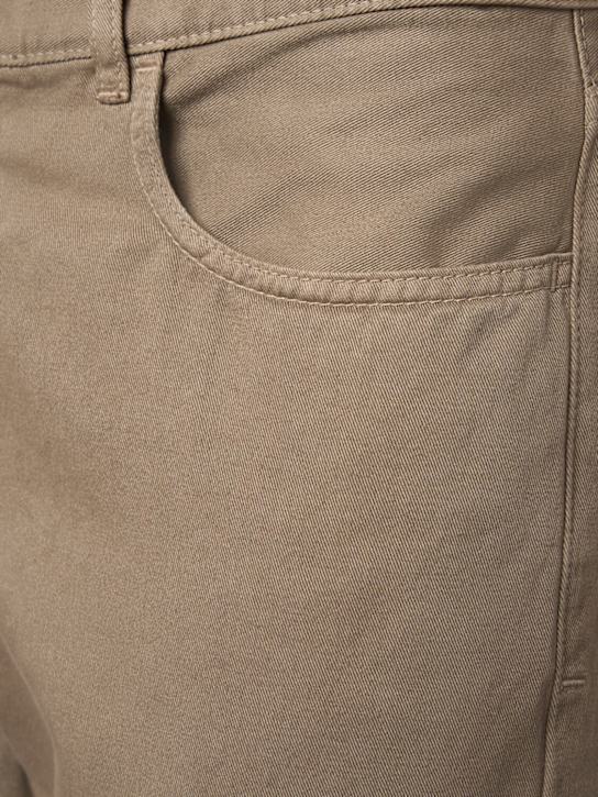The Row: Carlisle cotton jeans - Taupe - men_4 | Luisa Via Roma
