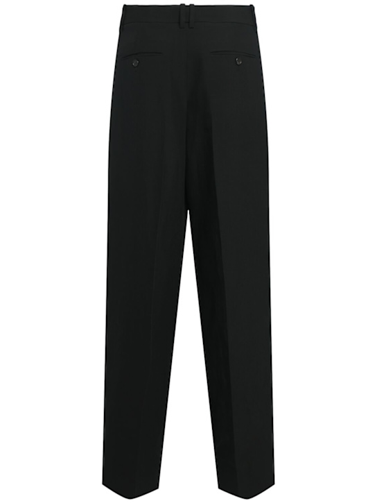 The Row: Lilas wool blend wide pants - Black - women_3 | Luisa Via Roma