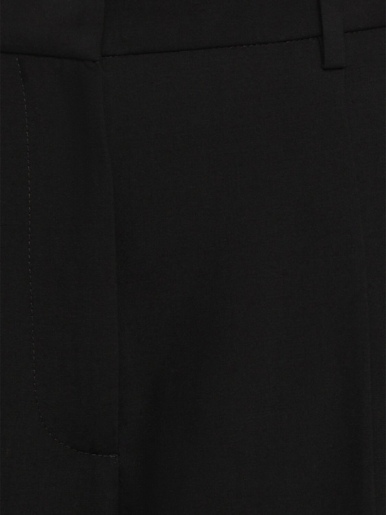 The Row: Lilas wool blend wide pants - Black - women_5 | Luisa Via Roma