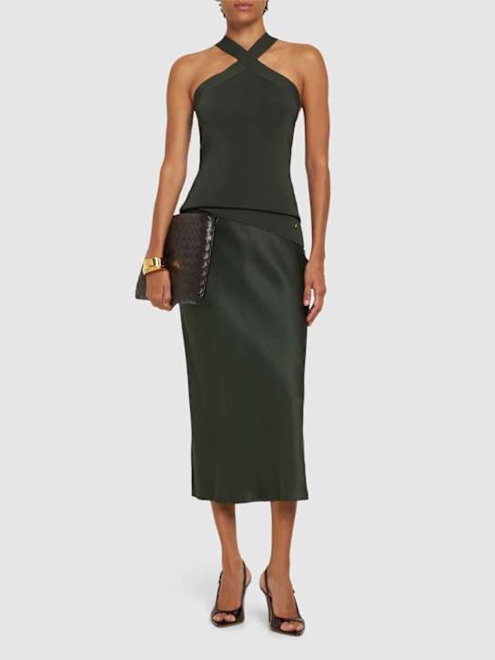 ANINE BING: Brea ビスコースブレンドニットトップ - women_1 | Luisa Via Roma