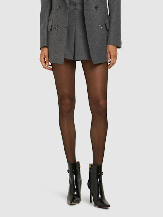 Gianvito Rossi: 95mm Tokio brushed leather boots - women_1 | Luisa Via Roma