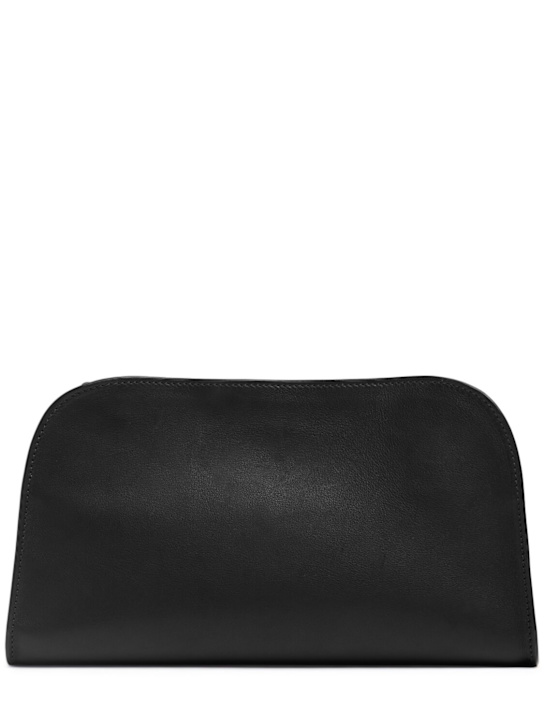 The Row: Peggy saddle leather clutch - women_0 | Luisa Via Roma
