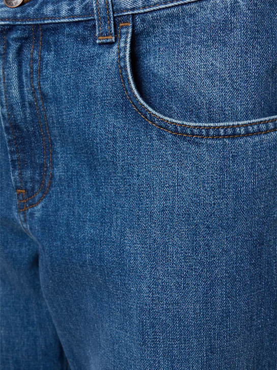 The Row: Jaxon cotton flared jeans - Washed Blue - men_4 | Luisa Via Roma
