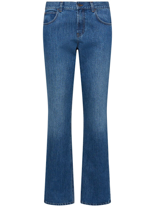 The Row: Jaxon cotton flared jeans - Washed Blue - men_0 | Luisa Via Roma