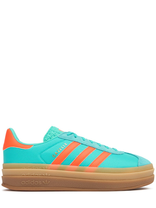 adidas Originals: Gazelle Bold sneakers - Green/Orange - women_0 | Luisa Via Roma