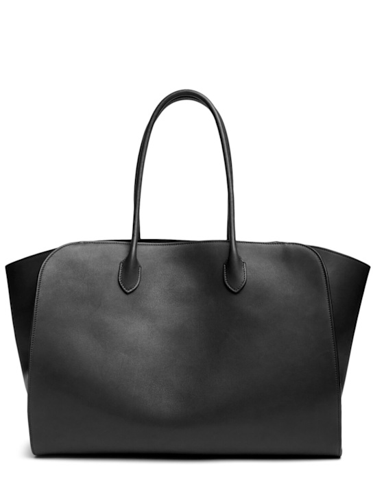 The Row: Marlo 17 saddle leather tote bag - men_0 | Luisa Via Roma