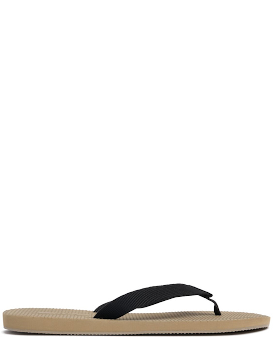 The Row: Dune classic canvas flip flops - Iron Grey - men_0 | Luisa Via Roma