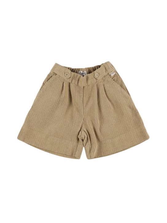 Il Gufo: Shorts in velluto di misto cotone - kids-girls_0 | Luisa Via Roma