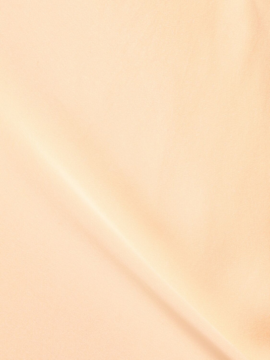 The Row: Irene silk satin midi skirt w/ lace - Light Peach - women_2 | Luisa Via Roma