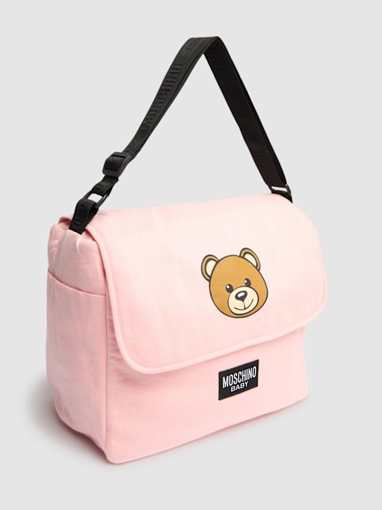 Moschino: コットンチェンジングバッグ＆マット - kids-girls_1 | Luisa Via Roma