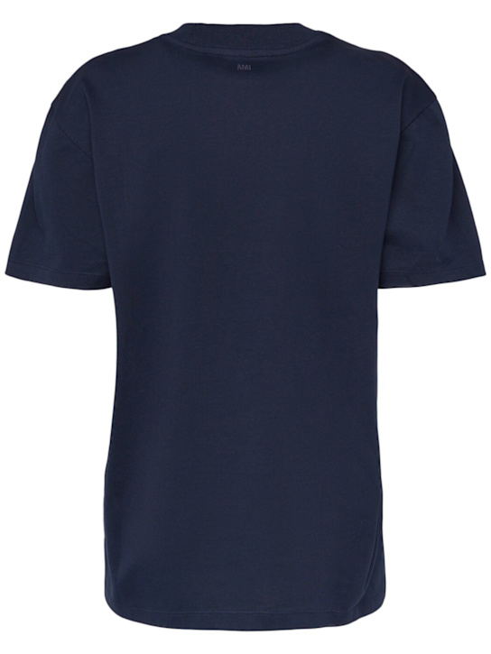 AMI Paris: コットンジャージーTシャツ - women_1 | Luisa Via Roma