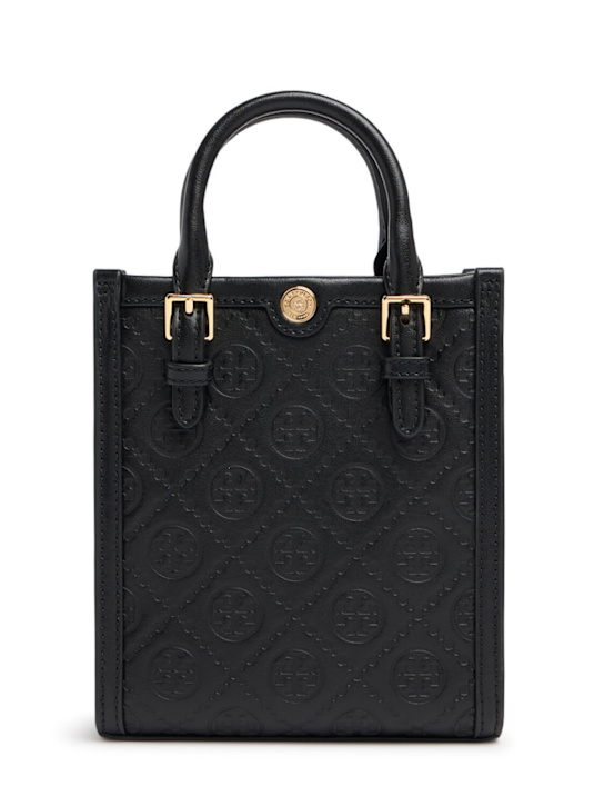 Tory Burch: N/S T Monogram迷你皮革手提包 - women_0 | Luisa Via Roma