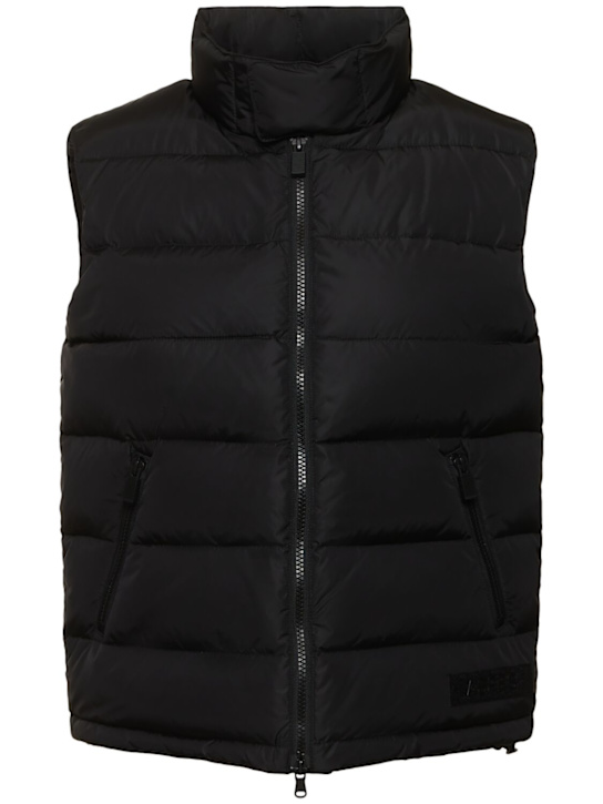 ASPESI: New Minnie nylon puffer vest - Black - women_0 | Luisa Via Roma