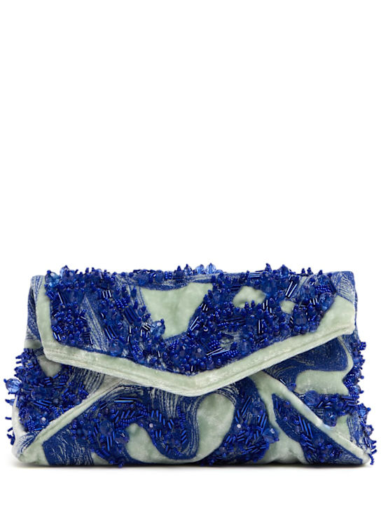 Dries Van Noten: Envelop embellished clutch - women_0 | Luisa Via Roma