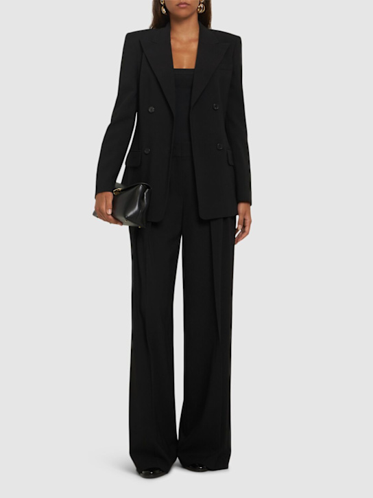 Michael Kors Collection: Georgina double breast serge jacket - women_1 | Luisa Via Roma