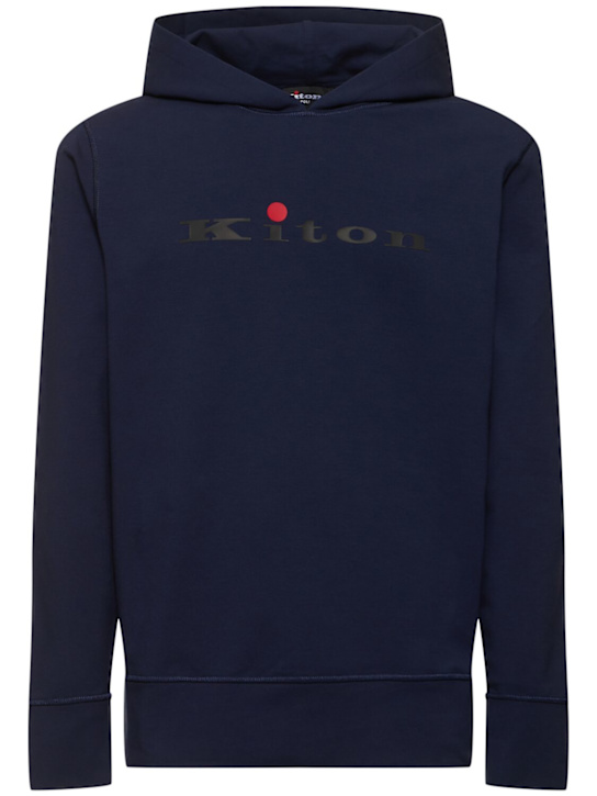 Cotton blend logo sweatshirt - Thumbnail 1