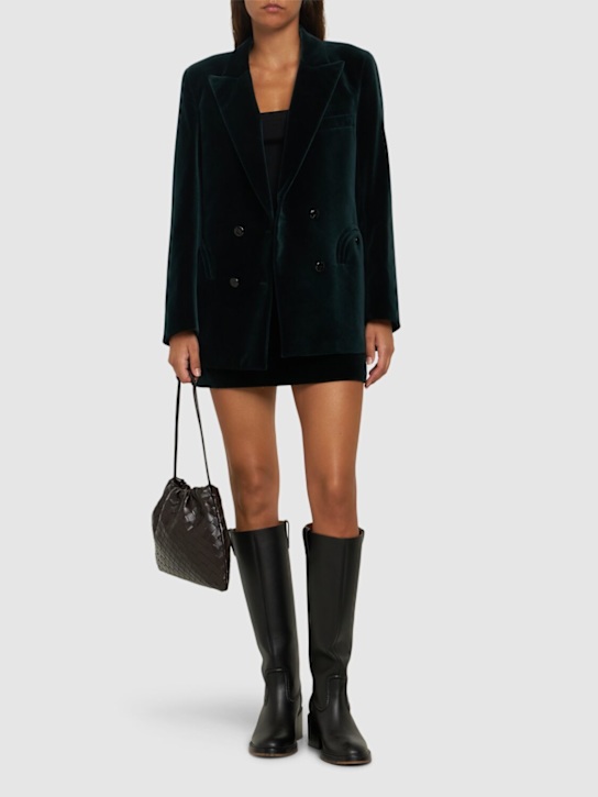 Blazé Milano: Jealousy Everynight cotton velvet jacket - women_1 | Luisa Via Roma