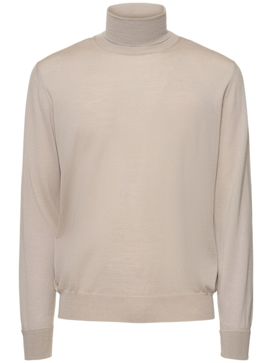 PT Torino: スリムフィットスーパーファインウールセーター - men_0 | Luisa Via Roma