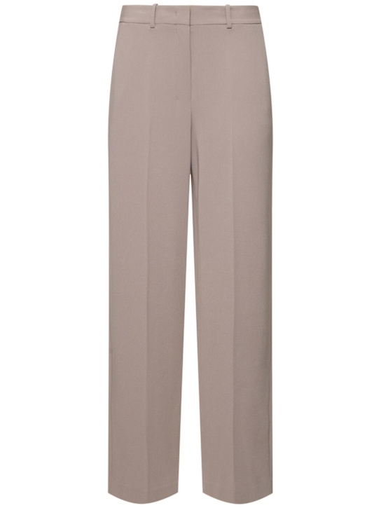 Theory: Tailored wide leg pants - Grey - women_0 | Luisa Via Roma