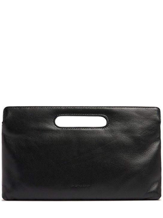 Dries Van Noten: Poke leather clutch - women_0 | Luisa Via Roma