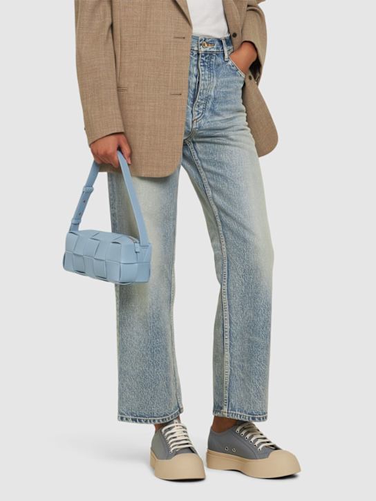 Marni: Leather low top sneakers - women_1 | Luisa Via Roma