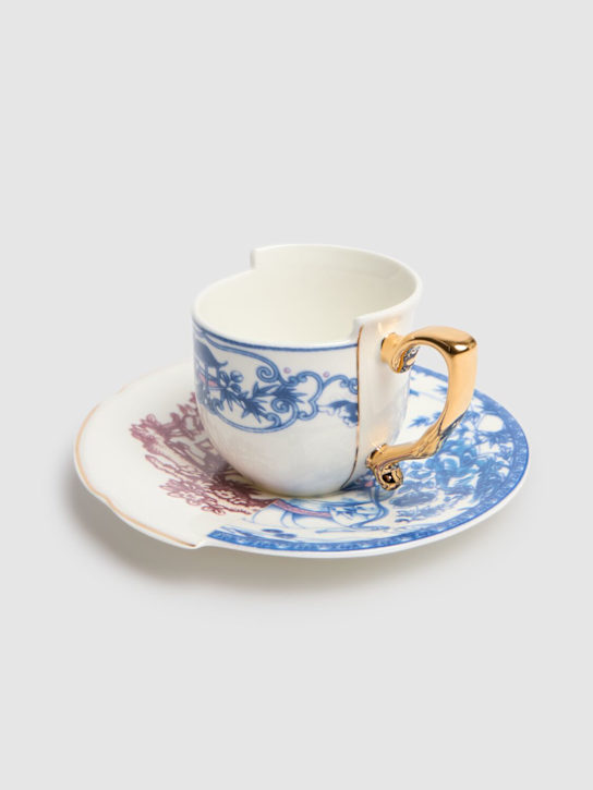 Seletti: Eufemia coffee cup & saucer - Multicolor - ecraft_1 | Luisa Via Roma