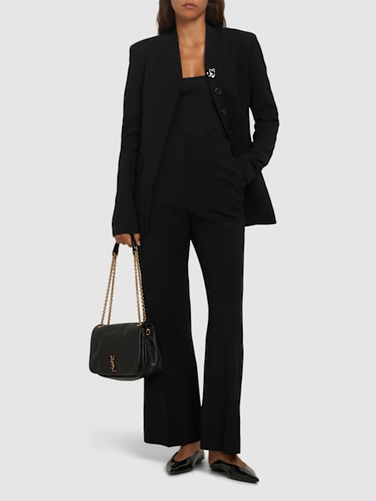 TOVE: Eydi stretch wool blend pants - Black - women_1 | Luisa Via Roma