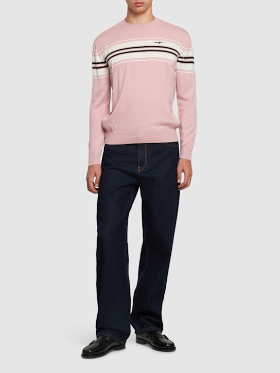 MSGM: Polo neck knit sweater - men_1 | Luisa Via Roma