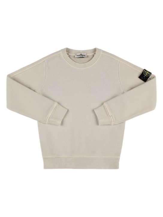Stone Island Junior: オーガニックコットンスウェットシャツ - kids-boys_0 | Luisa Via Roma