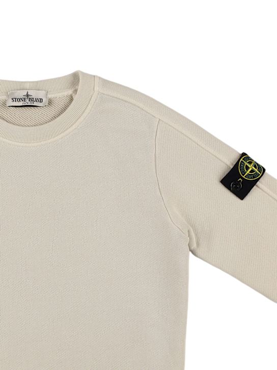 Stone Island Junior: オーガニックコットンスウェットシャツ - kids-boys_1 | Luisa Via Roma