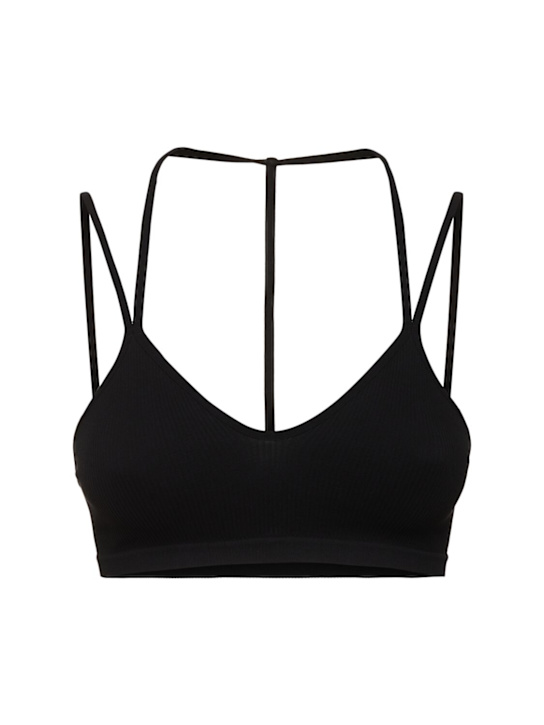 Andreadamo: Ribbed jersey bra top - women_0 | Luisa Via Roma