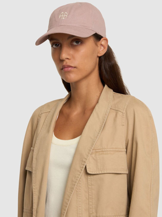 ANINE BING: Gorra de baseball de algodón - women_1 | Luisa Via Roma