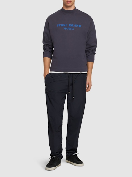 Stone Island: Marina mock neck sweatshirt - men_1 | Luisa Via Roma