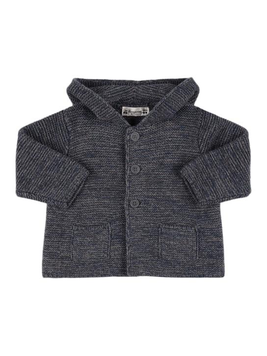 Bonpoint: Cappotto in misto lana con cappuccio - kids-girls_0 | Luisa Via Roma