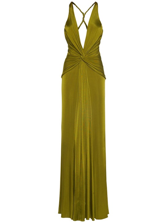 Tom Ford: Stretch viscose jersey long dress - women_0 | Luisa Via Roma