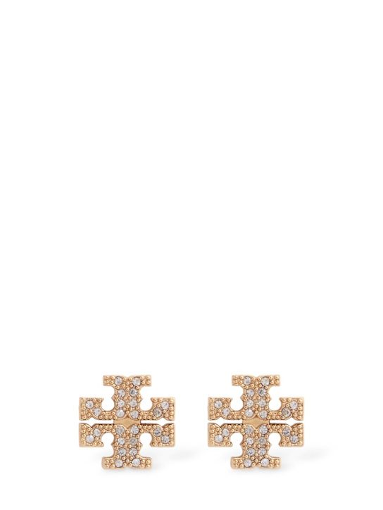 Tory Burch: Kira pavé stud earrings - women_0 | Luisa Via Roma