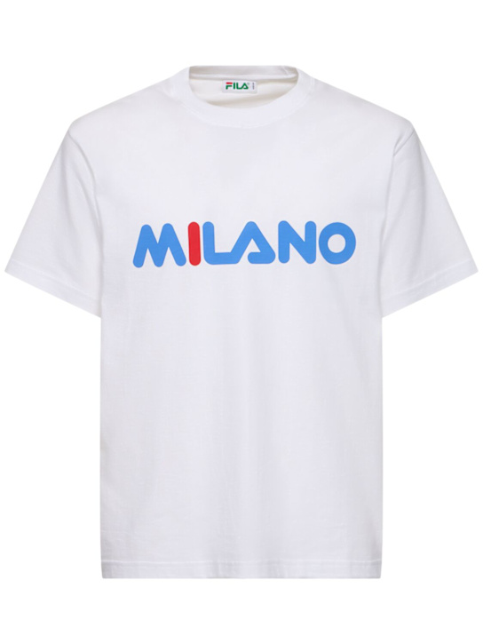 FILA +: F+ Milano t-shirt - Pure White - men_0 | Luisa Via Roma