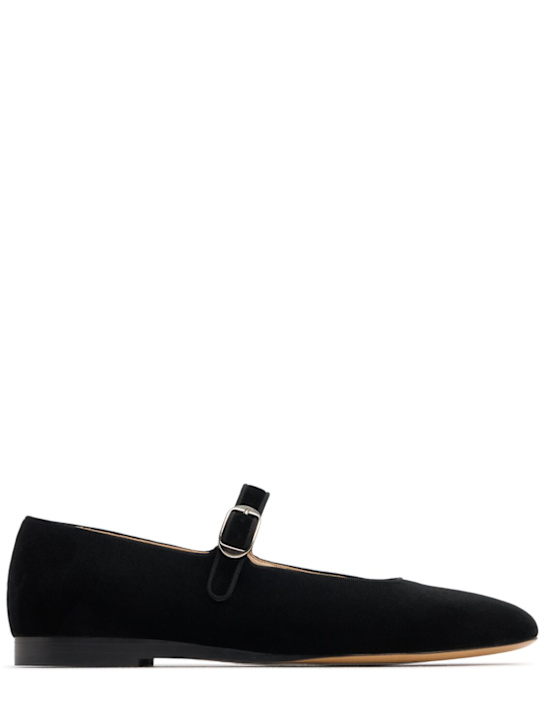 Le Monde Beryl: 5mm Classic velvet Mary Jane flats - women_0 | Luisa Via Roma