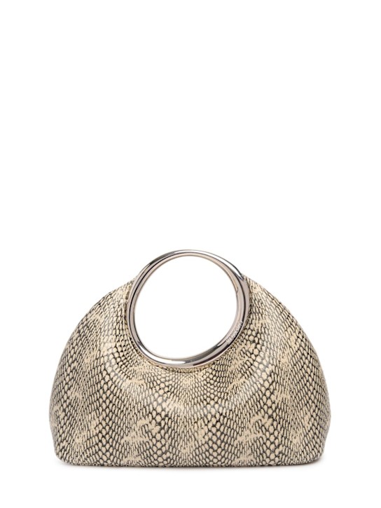Jacquemus: Le Petit Calino python embossed bag - women_0 | Luisa Via Roma
