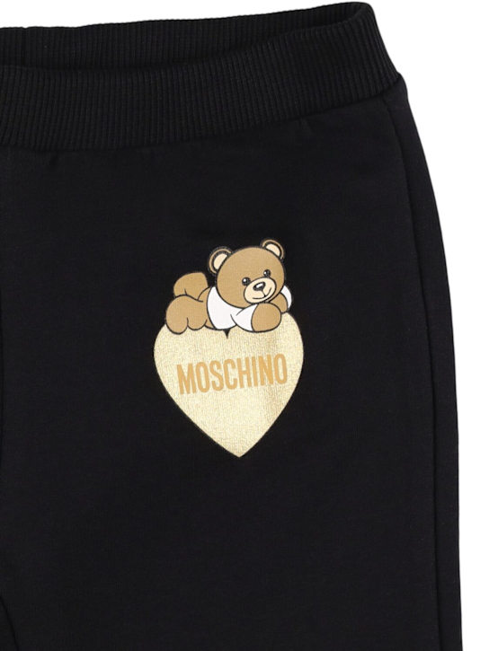 Moschino: コットンジャージーワイドパンツ - kids-girls_1 | Luisa Via Roma