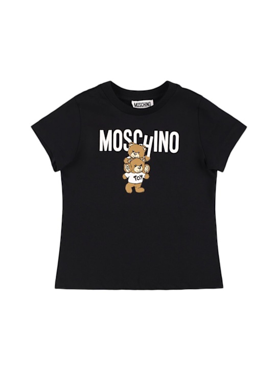 Moschino: コットンジャージーTシャツ - kids-boys_0 | Luisa Via Roma