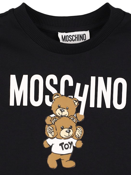 Moschino: コットンジャージーTシャツ - kids-boys_1 | Luisa Via Roma